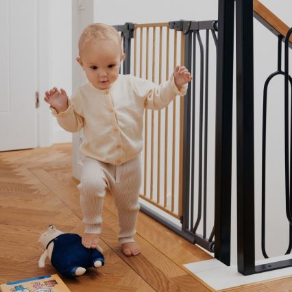 Lionelo - Säkerhetsbarriär TRUUS SLIM svart/beige