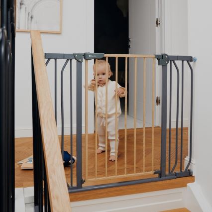 Lionelo - Säkerhetsbarriär TRUUS SLIM svart/beige