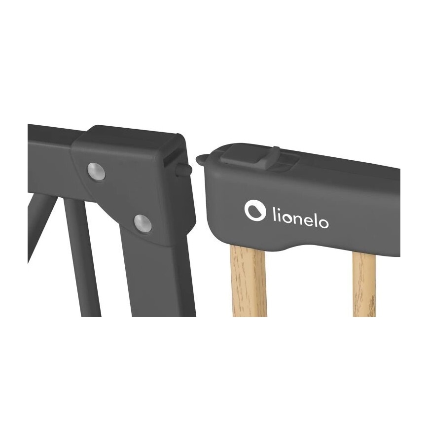 Lionelo - Säkerhetsbarriär TRUUS SLIM svart/beige