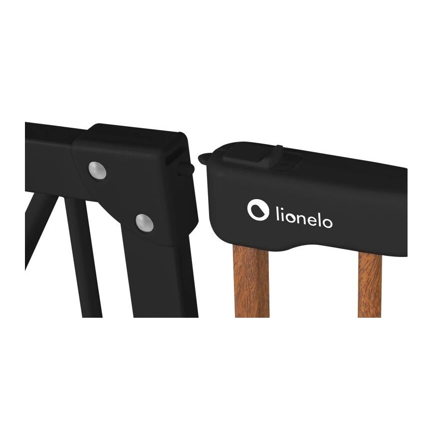 Lionelo - Säkerhetsbarriär TRUUS SLIM svart/brun
