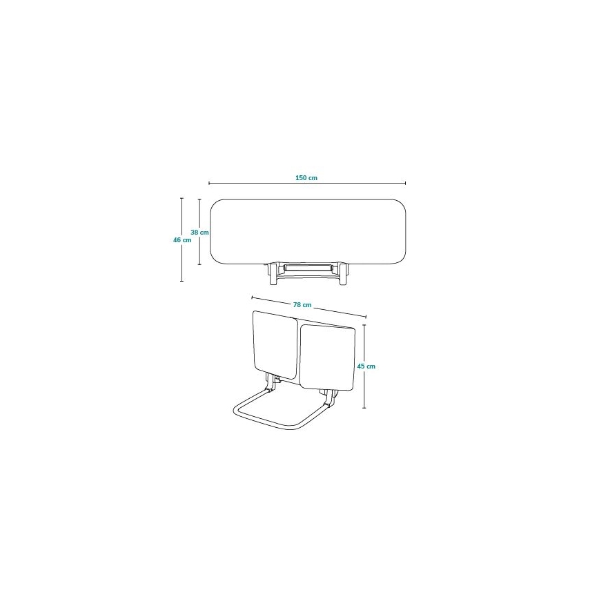 Lionelo - Säkerhetssängbarriär LORA XL grå