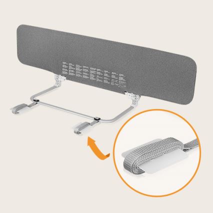 Lionelo - Säkerhetssängbarriär LORA XL mörk