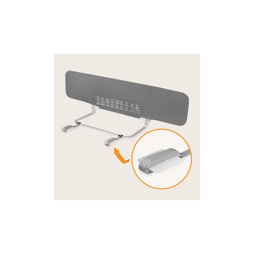 Lionelo - Säkerhetssängbarriär LORA XL mörk