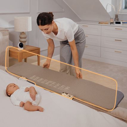 Lionelo - Säkerhetssängbarriär LORA XL mörk