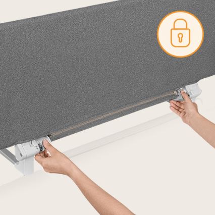 Lionelo - Säkerhetssängbarriär LORA XL mörk