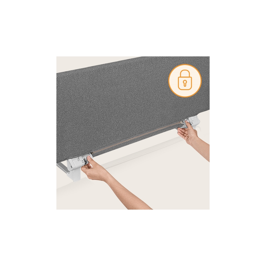 Lionelo - Säkerhetssängbarriär LORA XL mörk