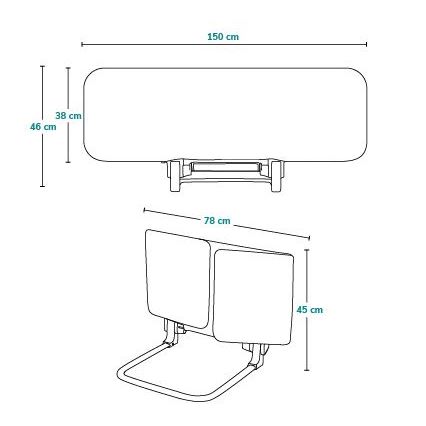 Lionelo - Säkerhetssängbarriär LORA XL mörk