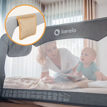 Lionelo - Sängskydd HANNA Grey Melange