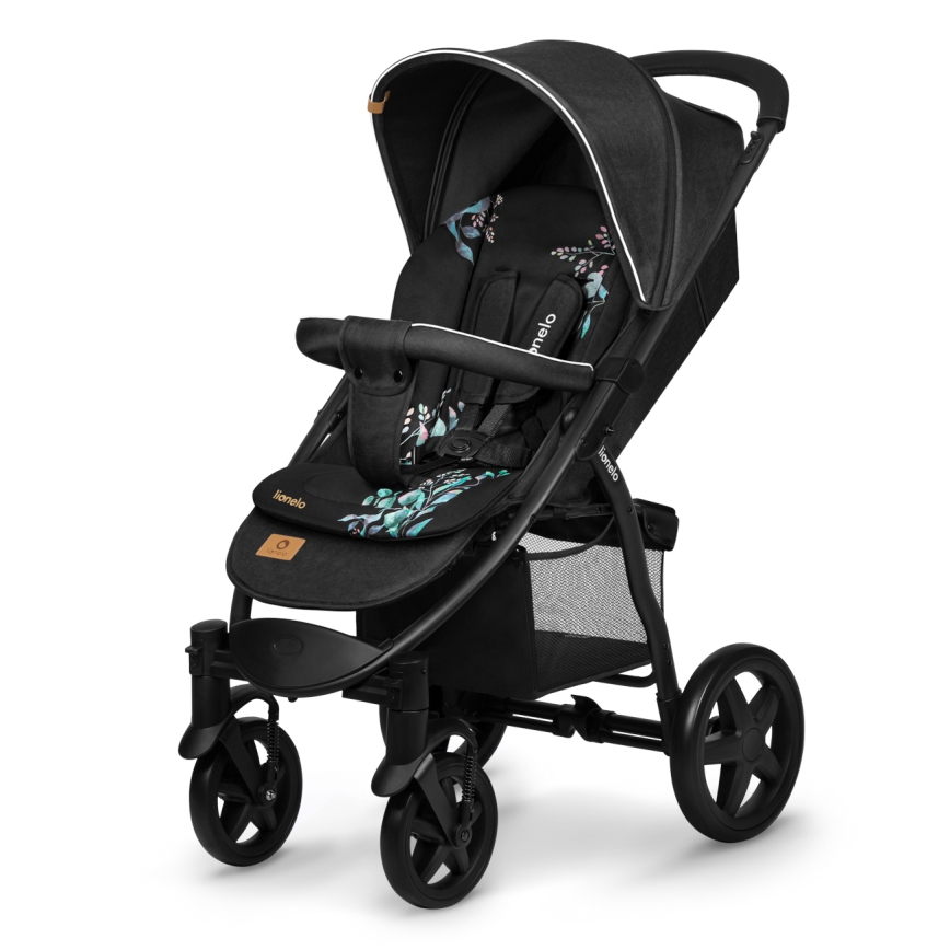 Lionelo - Sittinsats till barnvagn SEATLINER Golden Moments, svart