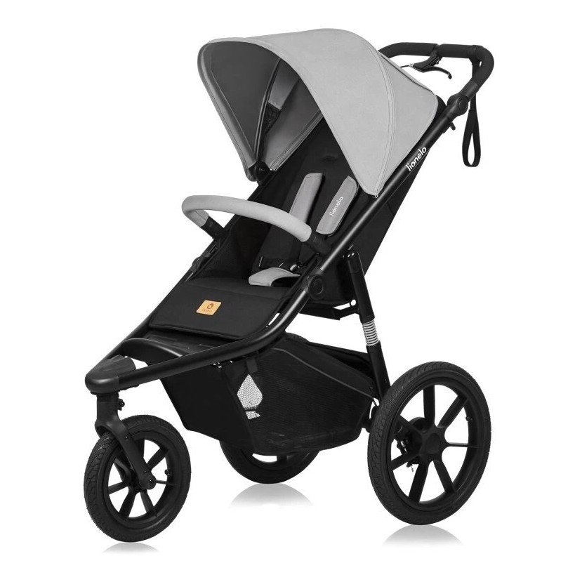 Lionelo - Sittvagn AZURA svart/grå