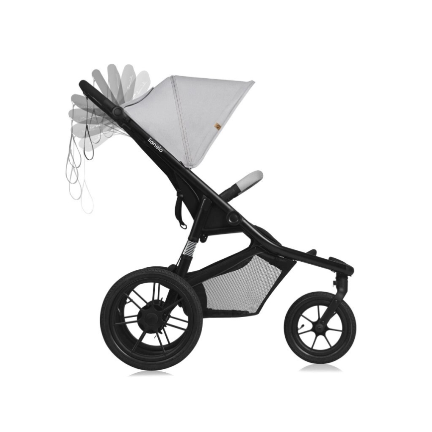 Lionelo - Sittvagn AZURA svart/grå
