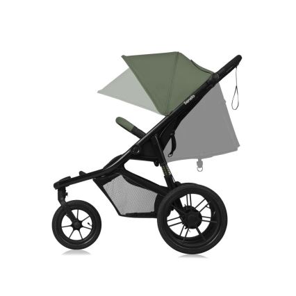 Lionelo - Sittvagn AZURA svart/grön