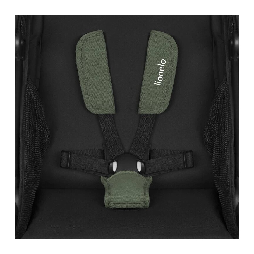 Lionelo - Sittvagn AZURA svart/grön