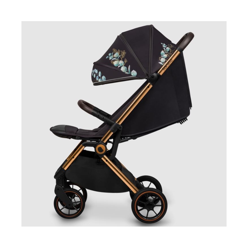Lionelo - Sittvagn CLOE svart/blå/guld