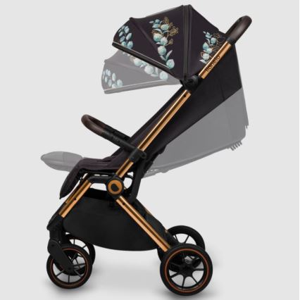 Lionelo - Sittvagn CLOE svart/blå/guld