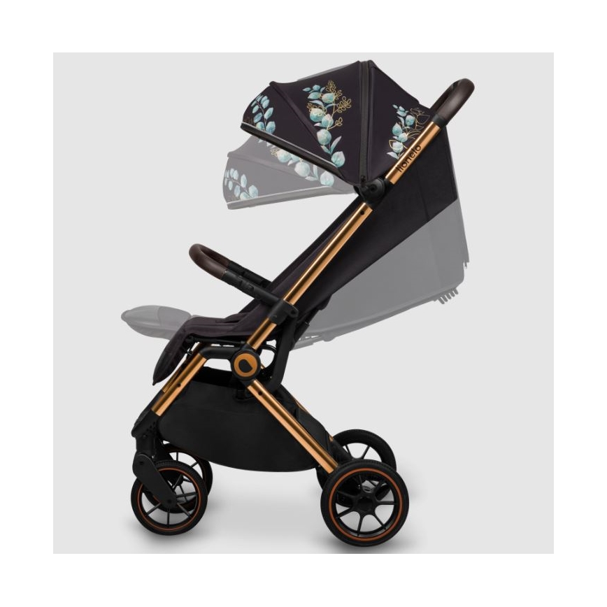 Lionelo - Sittvagn CLOE svart/blå/guld