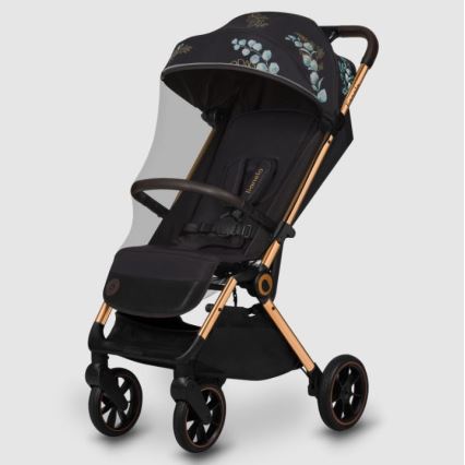 Lionelo - Sittvagn CLOE svart/blå/guld