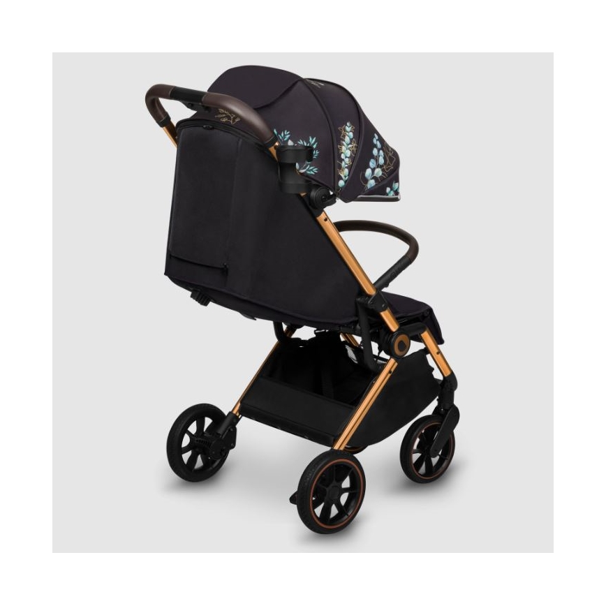 Lionelo - Sittvagn CLOE svart/blå/guld