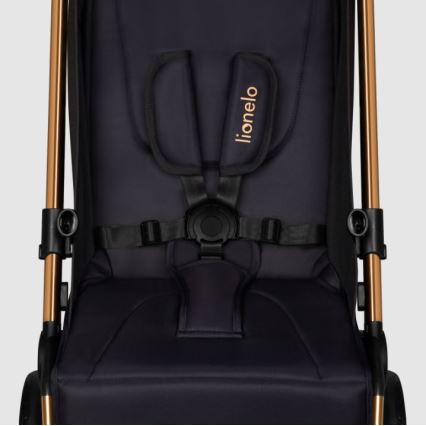 Lionelo - Sittvagn CLOE svart/blå/guld