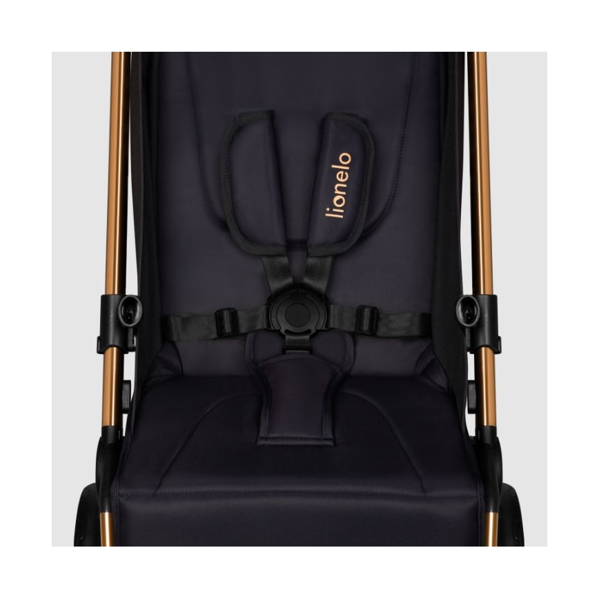 Lionelo - Sittvagn CLOE svart/blå/guld