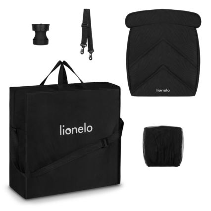 Lionelo - Sittvagn CLOE svart/grå