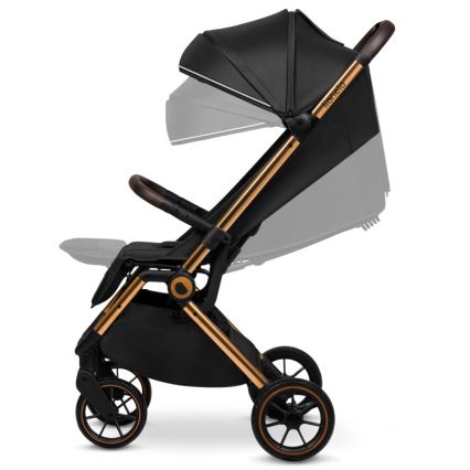 Lionelo - Sittvagn CLOE svart/guld