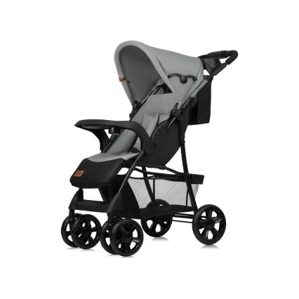 Lionelo - Sittvagn EMMA PLUS grå/svart