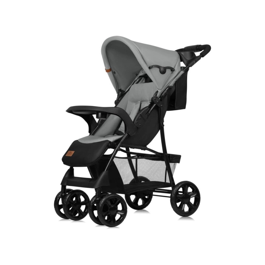 Lionelo - Sittvagn EMMA PLUS grå/svart