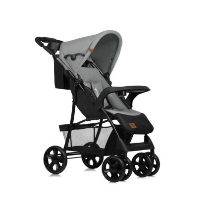 Lionelo - Sittvagn EMMA PLUS grå/svart