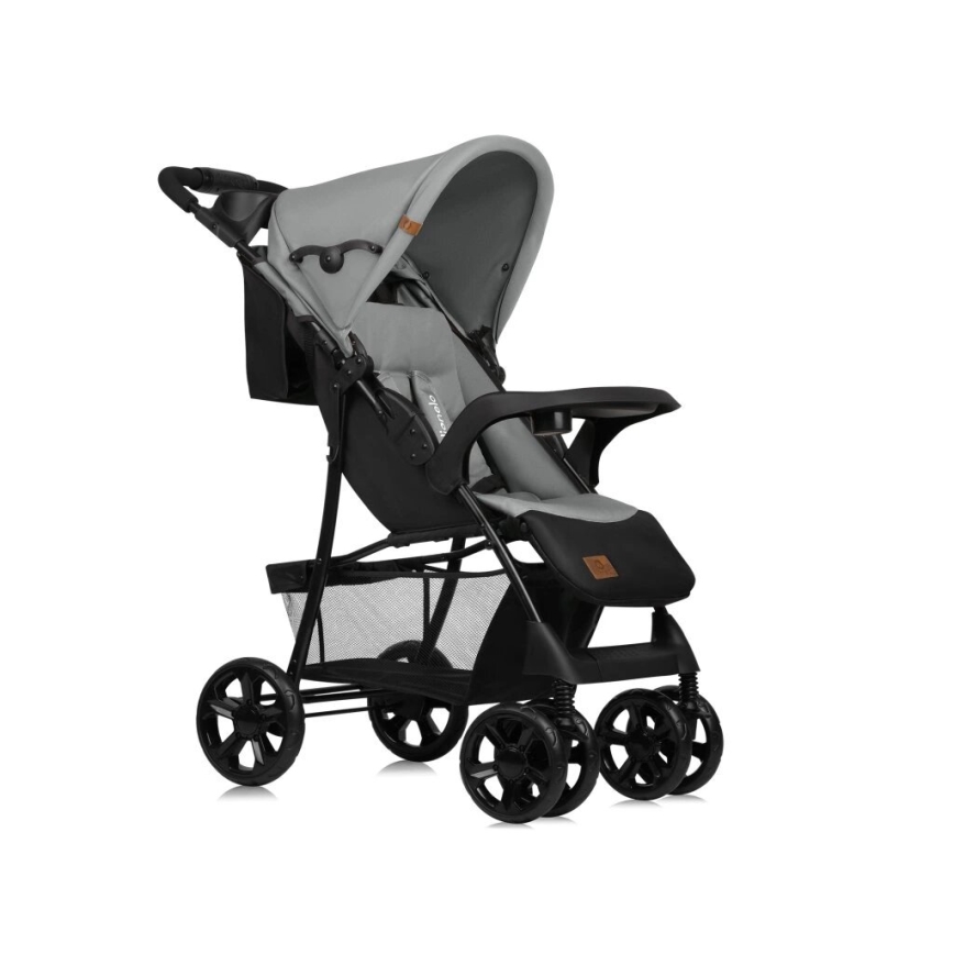 Lionelo - Sittvagn EMMA PLUS grå/svart