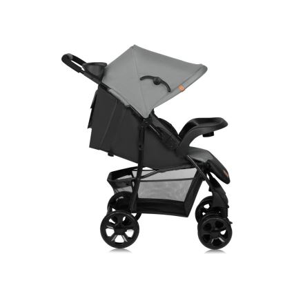 Lionelo - Sittvagn EMMA PLUS grå/svart