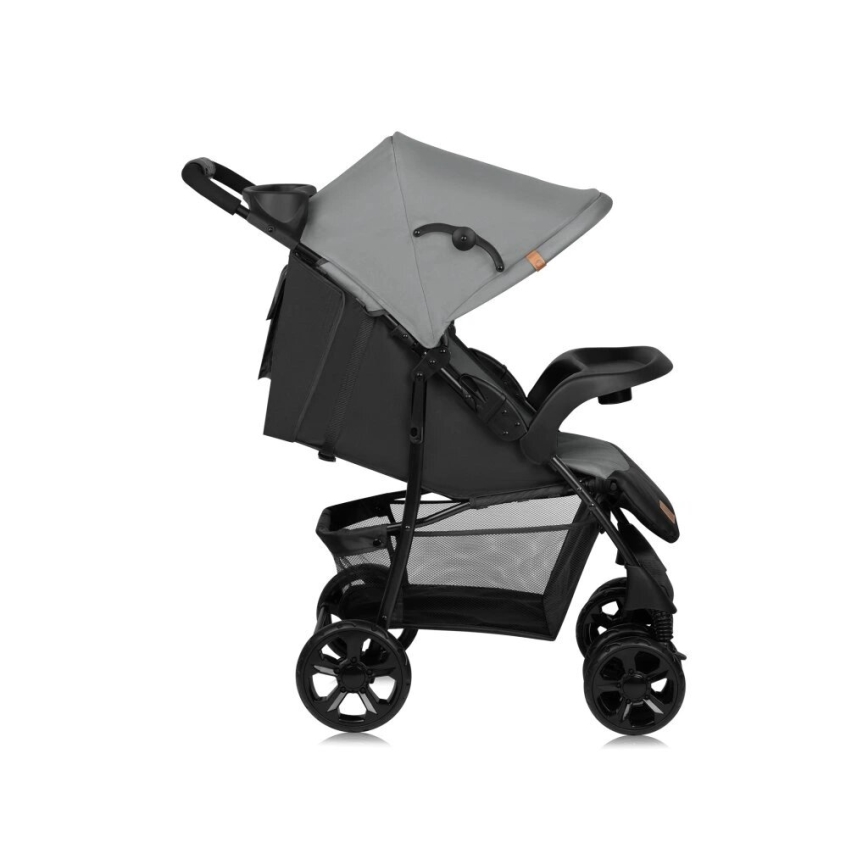 Lionelo - Sittvagn EMMA PLUS grå/svart
