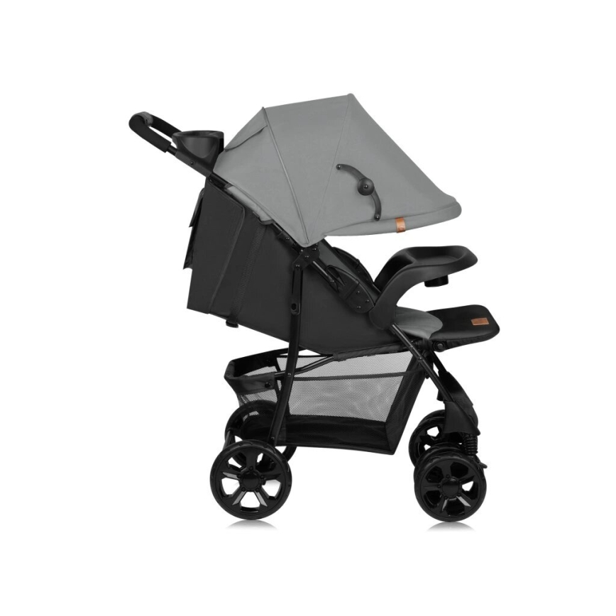 Lionelo - Sittvagn EMMA PLUS grå/svart
