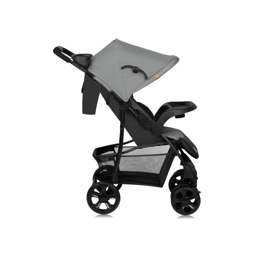 Lionelo - Sittvagn EMMA PLUS grå/svart