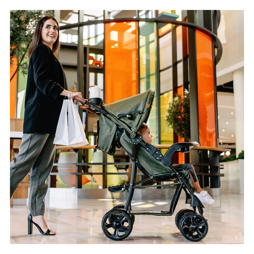 Lionelo - Sittvagn EMMA PLUS grön