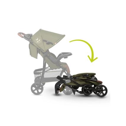 Lionelo - Sittvagn EMMA PLUS grön