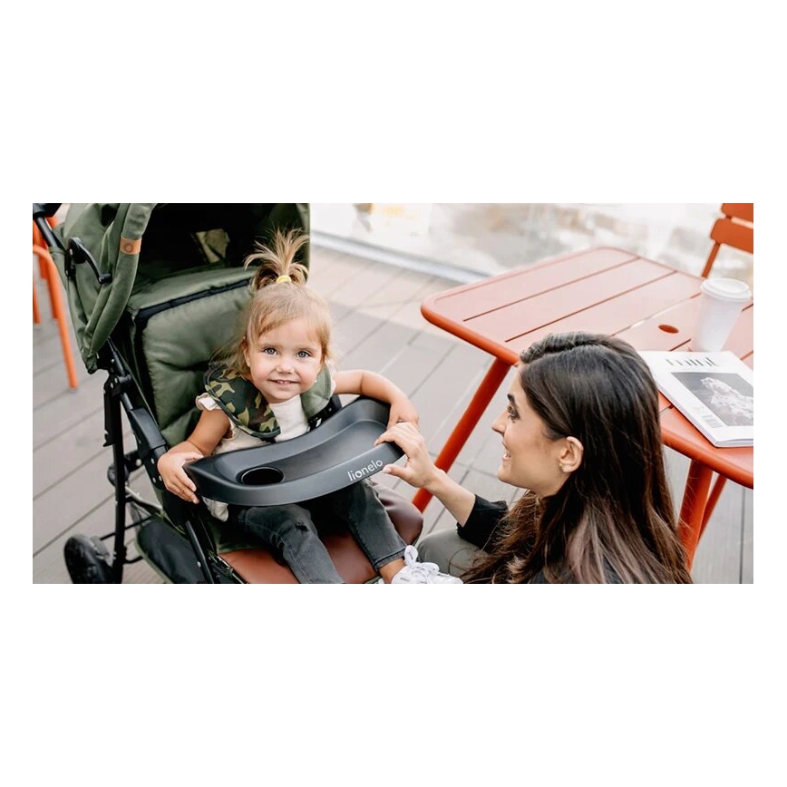 Lionelo - Sittvagn EMMA PLUS grön/svart
