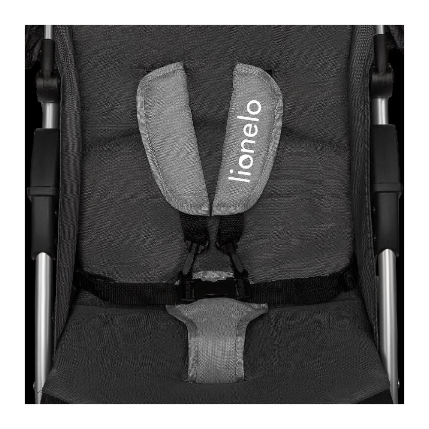 Lionelo - Sittvagn EMMA PLUS svart