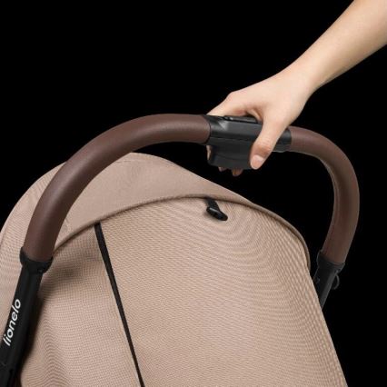 Lionelo - Sittvagn INGRID beige/svart