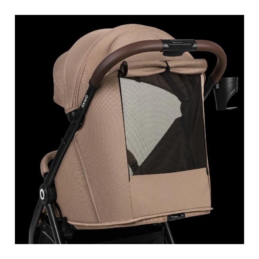 Lionelo - Sittvagn INGRID beige/svart