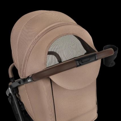 Lionelo - Sittvagn INGRID beige/svart
