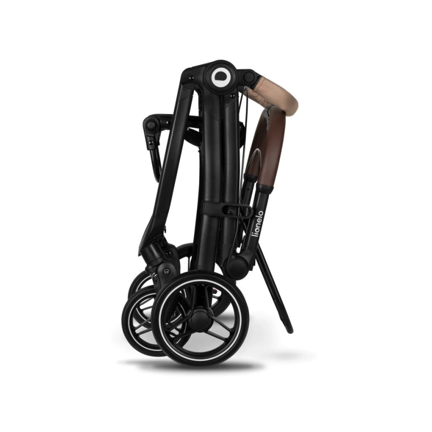 Lionelo - Sittvagn INGRID beige/svart