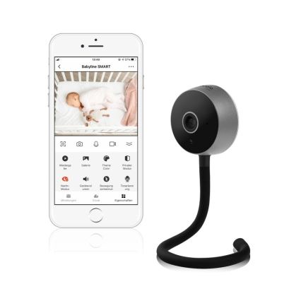 Lionelo - Smart babymonitor BABYLINE SMART Wi‑Fi, svart