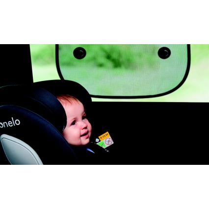 Lionelo - Solskydd SUNSHADE med sugkopp, 2 st, svart