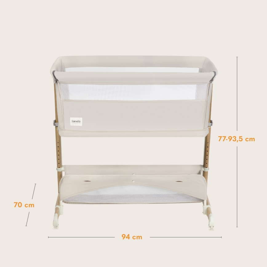 Lionelo - Spjälsäng 5-i-1 THOMI PLUS Sandbeige