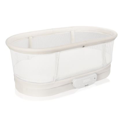 Lionelo - Spjälsäng med inbyggd våg CORAL White