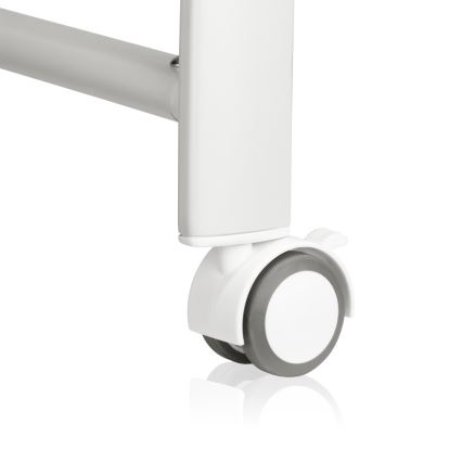 Lionelo - Spjälsäng med inbyggd våg CORAL White