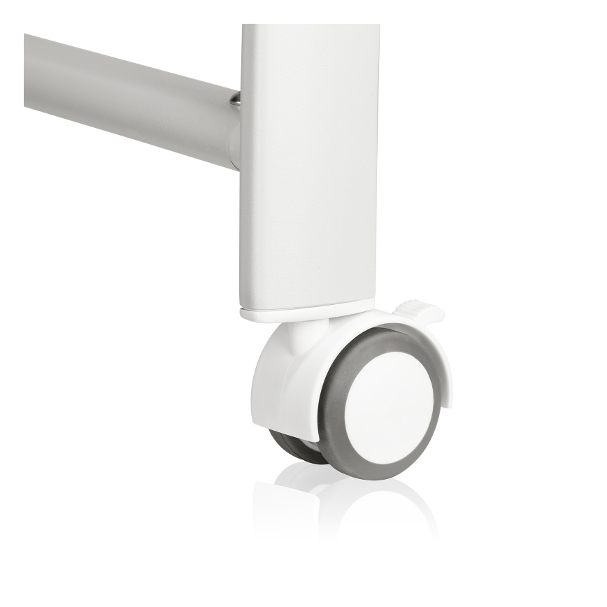 Lionelo - Spjälsäng med inbyggd våg CORAL White