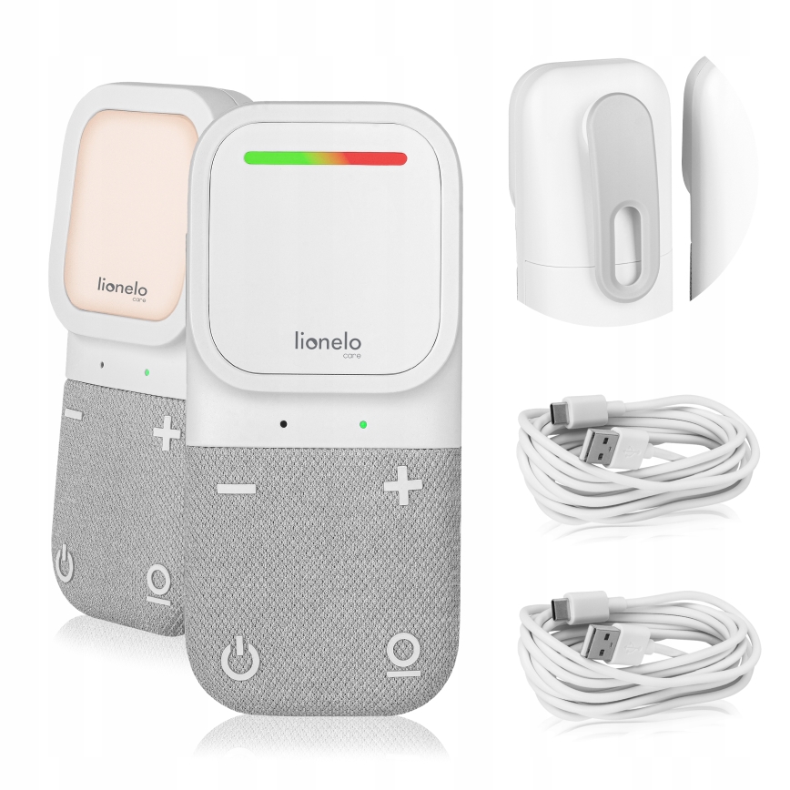 Lionelo - Trådlös uppladdningsbar babymonitor BABYLINE 2.2 5V