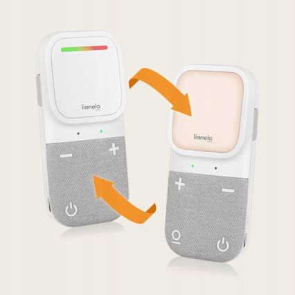 Lionelo - Trådlös uppladdningsbar babymonitor BABYLINE 2.2 5V